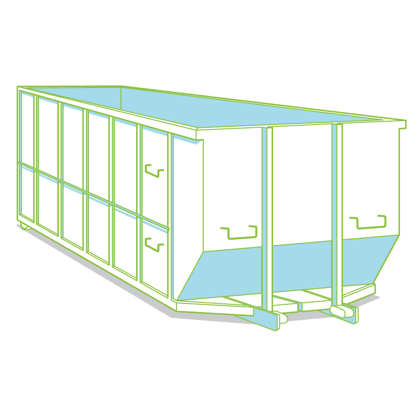 40 yard roll-off dumpster